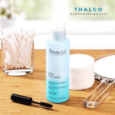 Thalgo Express Make Up Remover 125ml - Dung dịch tẩy trang mắt và môi